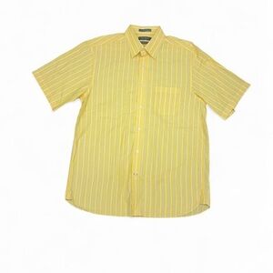 Daniel Cremieux Yellow Striped Dress Casual Shirt